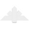 Ekena Millwork Kennewick Architectural Grade PVC Gable Bracket, 36"W x 18"H x 2"D x 6"F, 12/12 Pitch GBP036X18X0206KEN00 - alternate 3